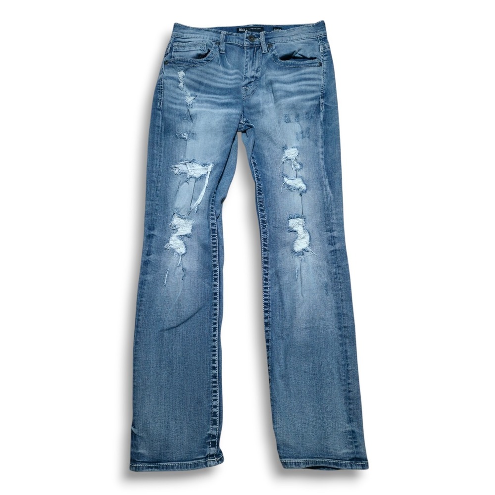 BKE Jake Jeans Mens *Fits 30 x‎ 30 Blue Wash Straight Leg Stretch Denim